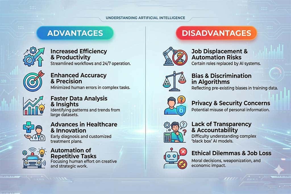 AI Advantages and Disadvantages: Benefits, Risks & Real-World Impact in 2026